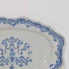 French 18th Century Glazed Earthenware Rouen Platter - 4116228