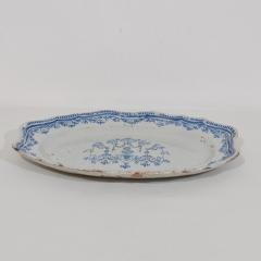 French 18th Century Glazed Earthenware Rouen Platter - 4116304