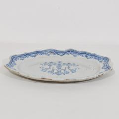 French 18th Century Glazed Earthenware Rouen Platter - 4116320