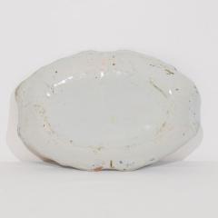 French 18th Century Glazed Earthenware Rouen Platter - 4116348