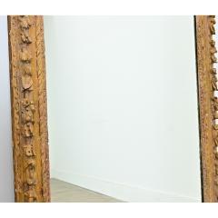 French 18th Century Hand Carved Frame with New Mirror Plate - 4596554