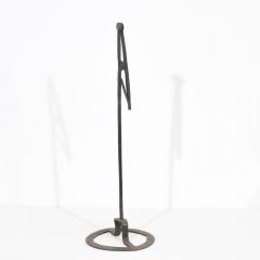 French 18th Century Hand Forged Iron Candleholder - 4113953