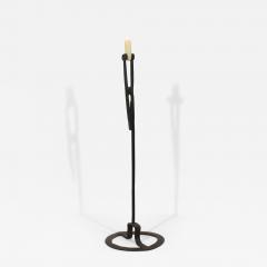 French 18th Century Hand Forged Iron Candleholder - 4419667