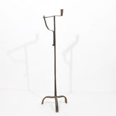 French 18th Century Hand Forged Iron Candleholder - 4114380