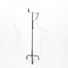 French 18th Century Hand Forged Iron Candleholder - 4114383
