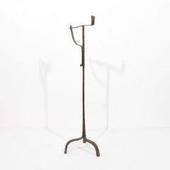 French 18th Century Hand Forged Iron Candleholder - 4114477