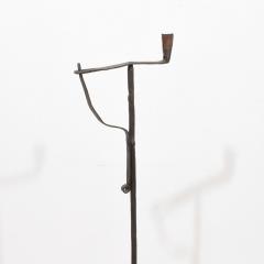 French 18th Century Hand Forged Iron Candleholder - 4114489