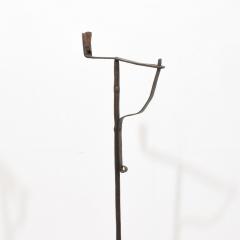 French 18th Century Hand Forged Iron Candleholder - 4114538