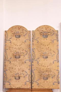 French 18th Century Hand Painted Pastoral Panels with Fruit Vases and Birds - 3608498