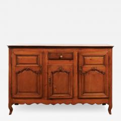 French 18th Century Louis XV Cherry Enfilade with Single Drawer and Three Doors - 3431939
