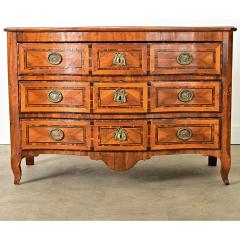 French 18th Century Louis XV Inlaid Commode - 4390119