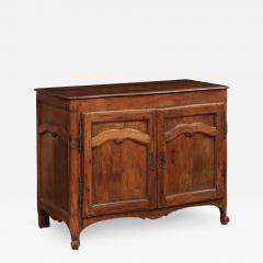 French 18th Century Louis XV Period Walnut Buffet with Carved Scrolling Motifs - 3560686