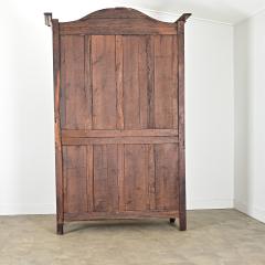 French 18th Century Louis XV Solid Walnut Inlay Armoire - 4271621