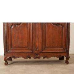 French 18th Century Louis XV Style Solid Oak Armoire - 3286976