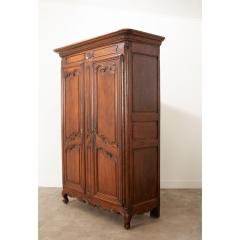 French 18th Century Louis XV Style Solid Oak Armoire - 3286979