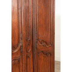 French 18th Century Louis XV Style Solid Oak Armoire - 3286982