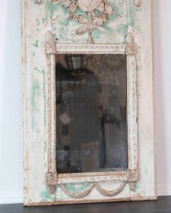 French 18th Century Louis XVI Carved Trumeau Mirror with Warrior Attributes - 4736944