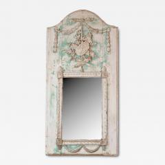 French 18th Century Louis XVI Carved Trumeau Mirror with Warrior Attributes - 4738825