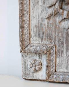 French 18th Century Louis XVI Carved Wood Panel with Gardener s Attributes - 4473870