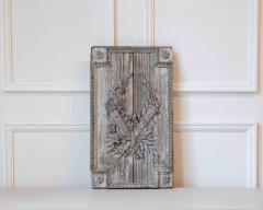 French 18th Century Louis XVI Carved Wood Panel with Gardener s Attributes - 4473917