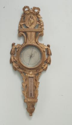 French 18th Century Louis XVI Gilt Barometer - 3484934