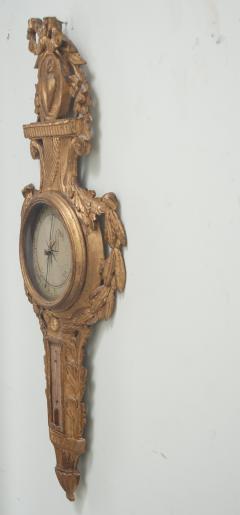 French 18th Century Louis XVI Gilt Barometer - 3484935