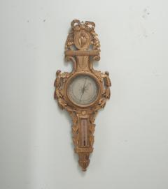 French 18th Century Louis XVI Gilt Barometer - 3484955