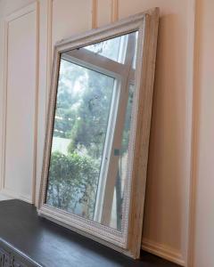 French 18th Century Louis XVI Painted Mirror with Original Glass - 4743888