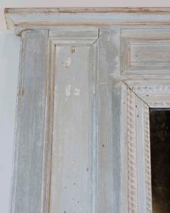 French 18th Century Louis XVI Painted Trumeau Mirror - 4737355