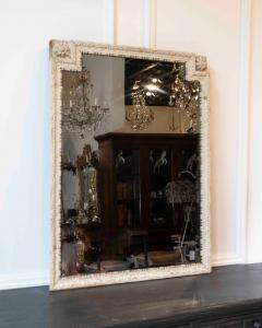 French 18th Century Louis XVI Painted Wood Panel Mirror - 4758124