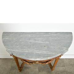 French 18th Century Louis XVI Period Demilune Console - 4322215