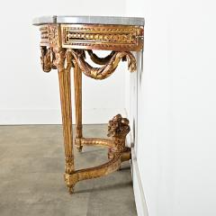 French 18th Century Louis XVI Period Demilune Console - 4322218