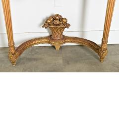 French 18th Century Louis XVI Period Demilune Console - 4322227