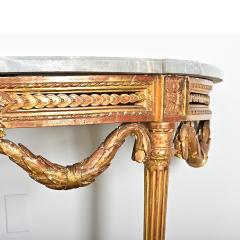 French 18th Century Louis XVI Period Demilune Console - 4322231