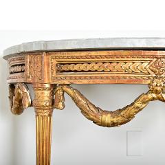 French 18th Century Louis XVI Period Demilune Console - 4322244