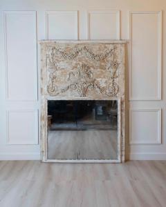 French 18th Century Louis XVI Style Carved and Painted Screen - 4737307