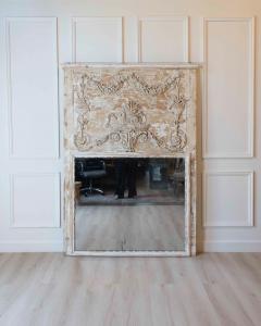 French 18th Century Louis XVI Style Carved and Painted Screen - 4737308