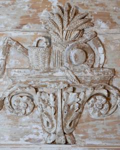 French 18th Century Louis XVI Style Carved and Painted Screen - 4737364