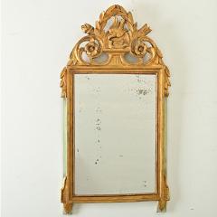 French 18th Century Louis XVI Style Gilt Painted Trumeau - 3974713