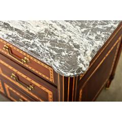 French 18th Century Louis XVI Style Inlay Mahogany Commode - 4367206