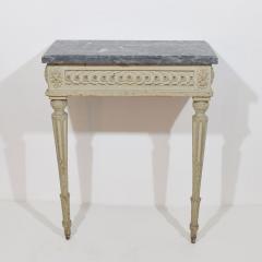 French 18th Century Marble Top Louis XVI Console Table - 4108393