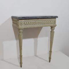 French 18th Century Marble Top Louis XVI Console Table - 4108395
