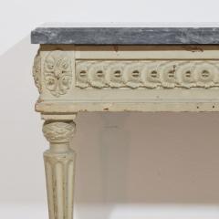 French 18th Century Marble Top Louis XVI Console Table - 4108396