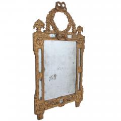 French 18th Century Mirror With Laurel Wreath Detail - 3023112