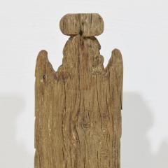 French 18th Century Neoclassical Hand Carved Oak Caryatid Angel Figure - 4120896