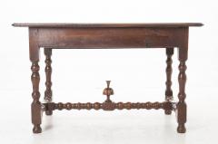 French 18th Century Oak Table with Drawer - 1855128