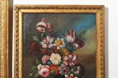 French 18th Century Oil on Canvas Floral Painting in the Dutch School Style - 3424551