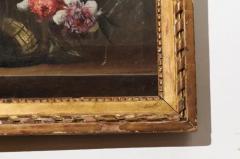 French 18th Century Oil on Canvas Floral Painting in the Dutch School Style - 3424642