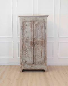 French 18th Century Painted Pine Cabinet - 4743975