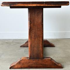 French 18th Century Solid Elm Tavern Table - 4798140